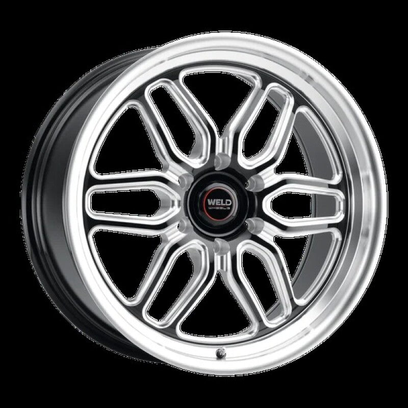 Weld Racing Laguna 6 Drag 20x7 cast wheel with gloss black finish, 6x139.7 bolt pattern, ET13 offset, 4.50 BS, 106.1mm bolt diameter