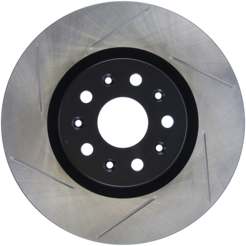 StopTech Sport Slot slotted front right brake rotor for 2016-2018 Cadillac CT6, high-performance automotive brake component.