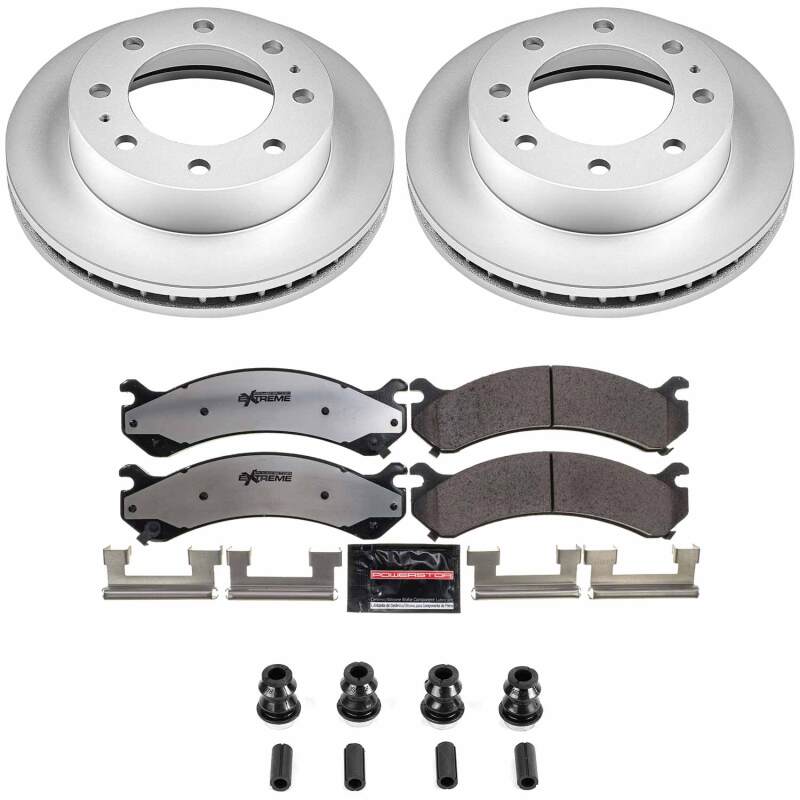 PowerStop Z36 coated brake kit for Chevrolet Avalanche 2500 front truck and tow performance brake system.