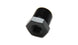 Vibrant 1/8in NPT female to 1/4in NPT male pipe reducer adapter fitting showing metal threads and smooth connection ends.
