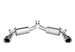 Borla catback exhaust rear section for 2010 Camaro 6.2L V8 S-type exhaust system with polished metal finish