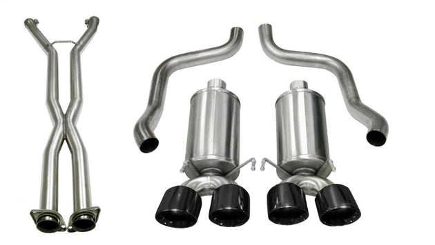 CORSA Performance Corsa 09-13 Chevy Corvette 6.2L V8 sport cat-back axle back exhaust with dual rear exit and twin 4-inch polished tips