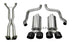 CORSA Performance Corsa 09-13 Chevy Corvette 6.2L V8 sport cat-back axle back exhaust with dual rear exit and twin 4-inch polished tips