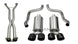 CORSA Performance Corsa 09-13 Chevy Corvette 6.2L V8 sport cat-back axle back exhaust with dual rear exit and twin 4-inch polished tips