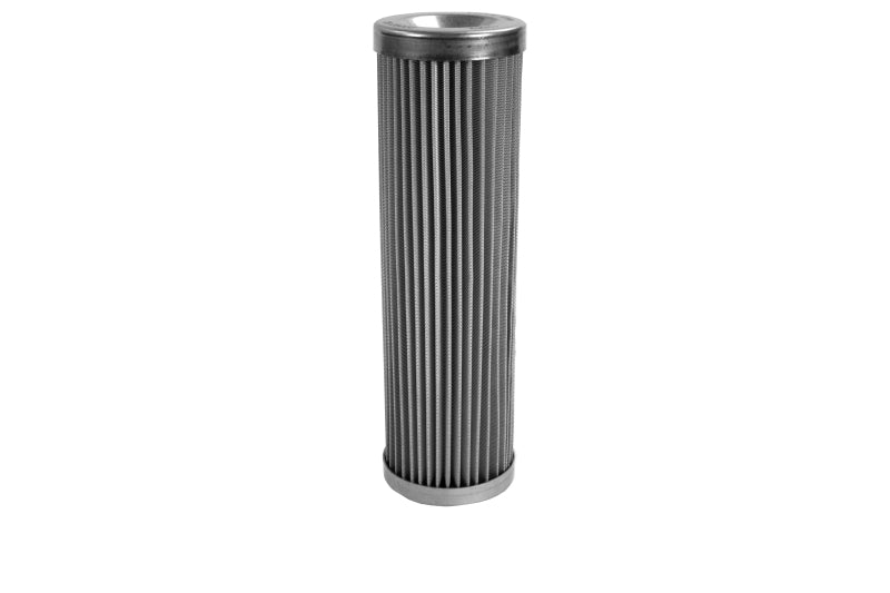 Aeromotive 100 micron stainless steel fuel filter element for Aeromotive fuel filters, model 12362, with mesh filtering surface.