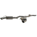 MBRP catback exhaust system for 2010 Chevy Camaro V8 6.2L with dual round tips, 6-speed transmission, shown from rear view
