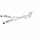 Magnaflow 26+ Dodge Charger 3.0L SPEQ cat-back exhaust system installed, showing polished stainless steel pipes and muffler.
