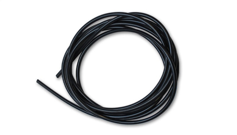 Black Vibrant 5/32 inch (4mm) ID silicon vacuum hose, 50 ft. long, flexible and durable for automotive or industrial use.