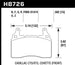Hawk Performance Chevrolet Corvette 2014 front brake pads, high-performance brake pads for enhanced stopping power.