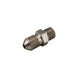 Turbosmart 1/8in NPT to -4AN stainless steel male fitting showing threaded NPT end and -4AN connection for fuel or oil lines