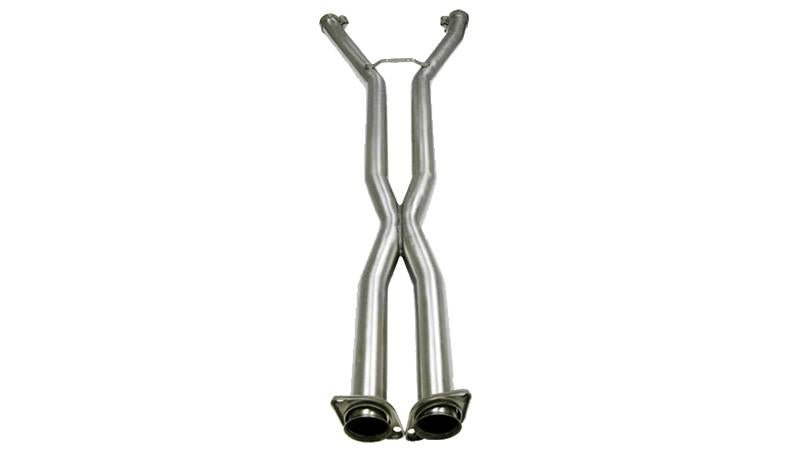 CORSA Performance X pipe exhaust for 2006-2007 Chevrolet Corvette C6 6.0L V8 with auto transmission, showing the pipe and connection points.