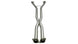 Corvette C6 2009-2013 exhaust X pipe by Corsa Performance, 6.2L V8 engine, designed for improved exhaust flow and sound.