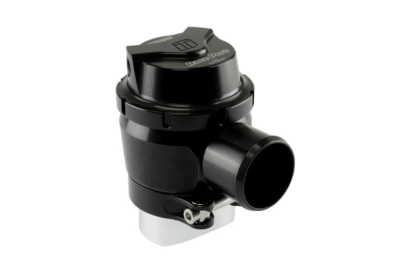 Turbosmart BOV RacePort Plumb Back GenV Sleeper blow off valve installed in a vehicle engine bay.