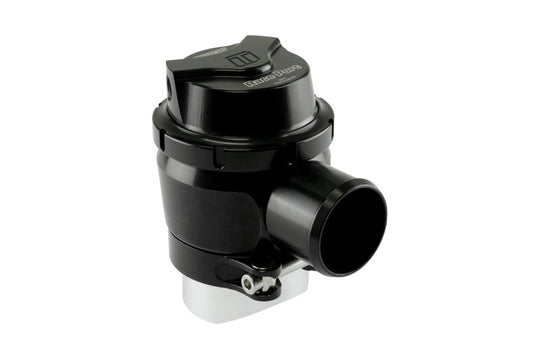 Turbosmart BOV RacePort Plumb Back GenV Sleeper blow off valve installed in a vehicle engine bay.