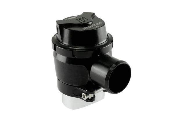 Turbosmart BOV RacePort Plumb Back GenV Sleeper blow off valve installed in a vehicle engine bay.