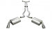 Polished CORSA Performance catback exhaust for 2010-2013 Chevrolet Camaro SS convertible with 6.2L V8 engine, featuring dual tips