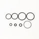 Turbosmart BOV Kompact O-Ring Kit with various black and gray fittings for turbo boost control system.