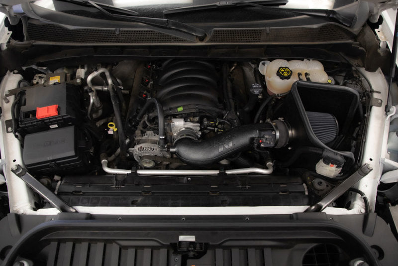 K&N Engineering cold air intake system for 2019+ Chevrolet Silverado 1500 V8 6.2L, featuring a high-performance air filter and intake tube