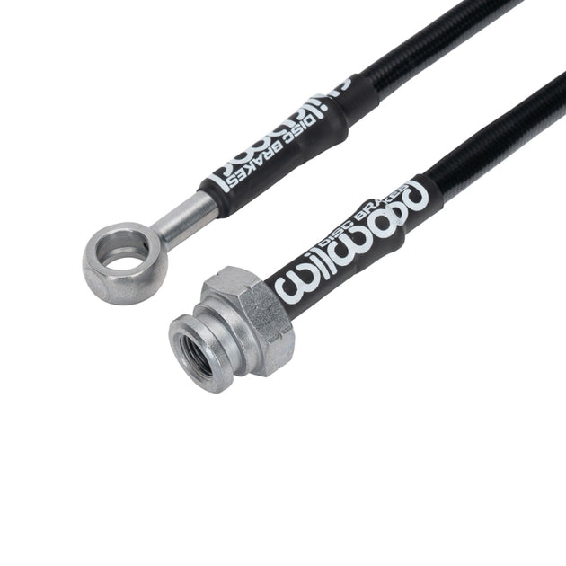 Wilwood front brake line kit for 1998-2007 Honda Accord, flexible brake lines with fittings, designed for improved braking performance.