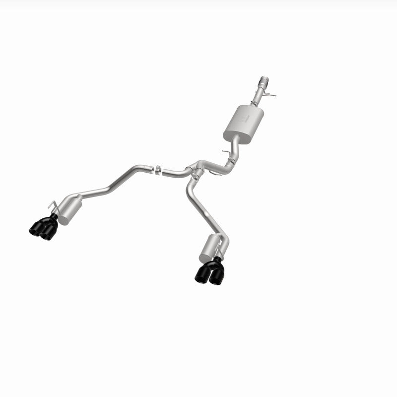 Magnaflow cat-back performance exhaust system for 2021 GMC Yukon V8 6.2L Street Series, showing stainless steel pipes and mufflers.