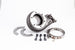 Garrett GT30R turbine housing kit with V-band T3 flange, 0.63 A/R, Ni-Resist material, showing the turbine housing components.