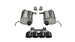 Black Corsa Performance axle back exhaust for Chevy Corvette C7 6.2L V8 coupe with dual rear exit, 2.75-inch valve-back design