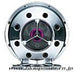HKS Purple SSQV round blow off valve insert for turbocharged vehicles, showcasing its vibrant purple color and sleek design.