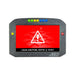 AEM CD-7G Carbon Flush Digital Dash Display gauge with internal 20Hz GPS and antenna, showing digital readout and sleek black design.