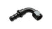 Vibrant 12AN push-on 90-degree aluminum hose end fitting, featuring a vibrant red finish for automotive or fluid transfer applications.