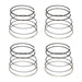 Manley Performance piston ring set with 87.5mm file fit rings, 1.2mm x 1.2mm x 2.8mm, for 7-11lbs compression