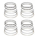 Manley Performance piston ring set with 87.5mm file fit rings, 1.2mm x 1.2mm x 2.8mm, for 7-11lbs compression