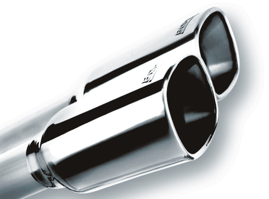 Borla catback exhaust system with square chrome tips for 2019 Chevrolet Silverado and GMC Sierra 1500 6.2L SS model