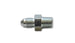 Steel Vibrant -3AN to 1/8in NPT straight adapter fitting with smooth threaded ends for secure connections.