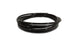 Black Vibrant 1/4 inch (6mm) OD polyethylene tubing, 10-foot length, flexible hose for watering or fluid transfer applications.