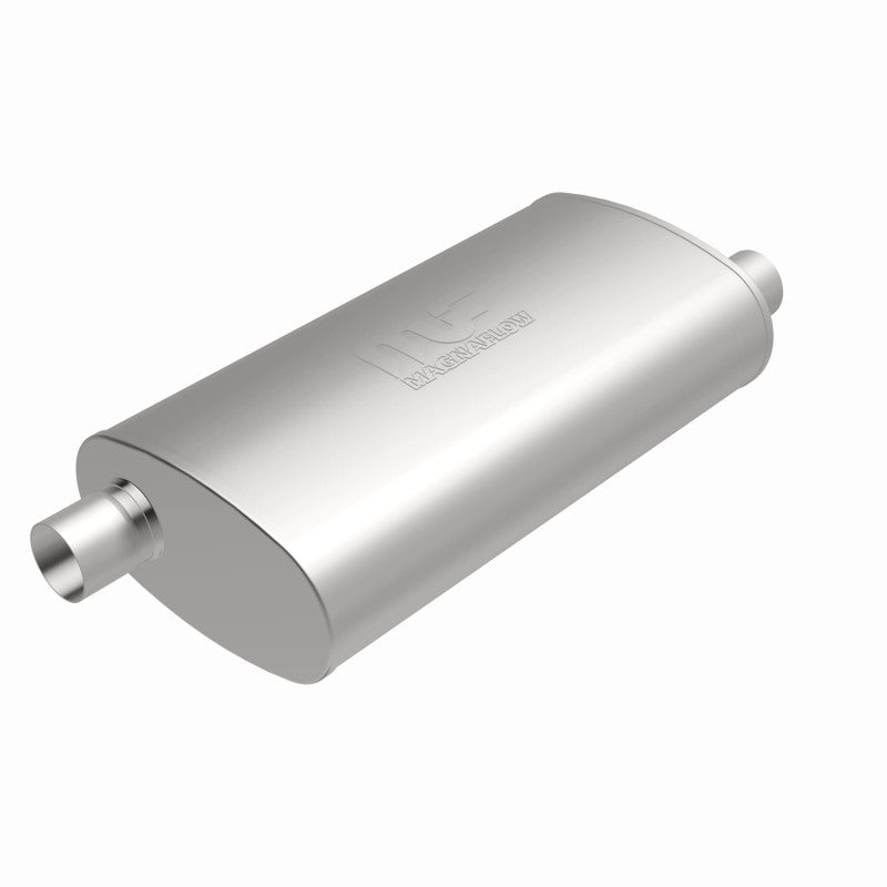 MagnaFlow Mag SS muffler with 22x5x11 inches size and 3x3 inlet/outlet, featuring stainless steel construction.
