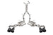 CORSA Performance Corsa 2022-25 Caddy CT5 V Blackwing cat-back exhaust system with dual X-pipe and twin 4.5-inch black carbon fiber tips