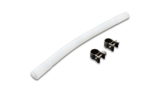 Vibrant submersible PTFE fuel tank tubing kit with 5/16-inch I.D. and 8-inch length, flexible and durable for fuel transfer.