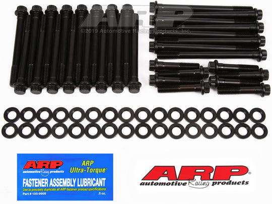 ARP BB Chevy head stud and bolt kit with iron and aluminum Dart heads, featuring 12-point head bolt design.