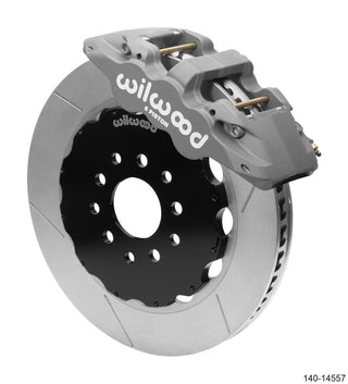 Wilwood AERO6 front big brake race kit in black for 96-13 Chevrolet Corvette Z06 C5/C6, includes calipers and rotors, no lines.