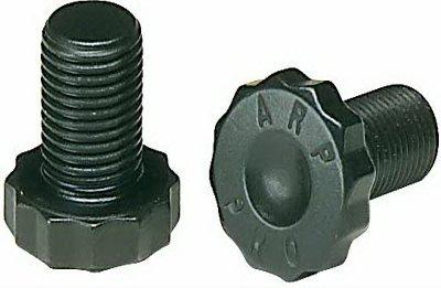 ARP Chevy and Ford 7/16-20 flywheel bolt kit with multiple bolts and washers, arranged in a group on a white background.