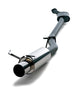HKS Hi-Power 409 catback exhaust system for Nissan ECR33 RB25DET engine, stainless steel pipes with polished finish.
