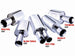 Borla Boomer muffler with oval inlet and round outlet, featuring a 2-1/4 inch inlet and 4 inch side outlet, for vehicle exhaust.