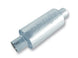 Borla Universal S-type 2.5-inch inlet and outlet muffler with polished stainless steel finish, designed for vehicle exhaust systems.