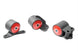 Innovative Mounts black steel engine mounts for 90-93 Integra B-Series with 60A bushings, shown in a group image.