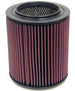 K&N Industrial Air Filter replacement, round drop-in style with 5.5-inch ID and 7-inch OD, 2.25-inch height, for engine filtration.
