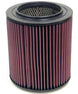 K&N Industrial Air Filter replacement, round drop-in style with 5.5-inch ID and 7-inch OD, 2.25-inch height, for engine filtration.