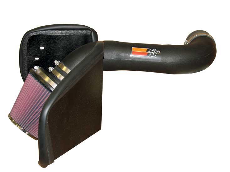 K&N Engineering cold air intake kit for 2014-2015 Chevy/GMC 1500 V-8 5.3/6.2L trucks, includes intake tube and filter components.