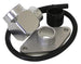 Turbo XS aluminum weld-on Type H BOV flange for blow off valve installation, shown in a close-up image of the metal flange.
