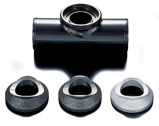 HKS purple SSQV round blow off valve insert, car performance accessory, shown in close-up with vibrant purple color.
