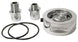 GReddy 34mm radiator hose temp sender adapter for gauge components, shown in a close-up image with metal fittings and connectors.